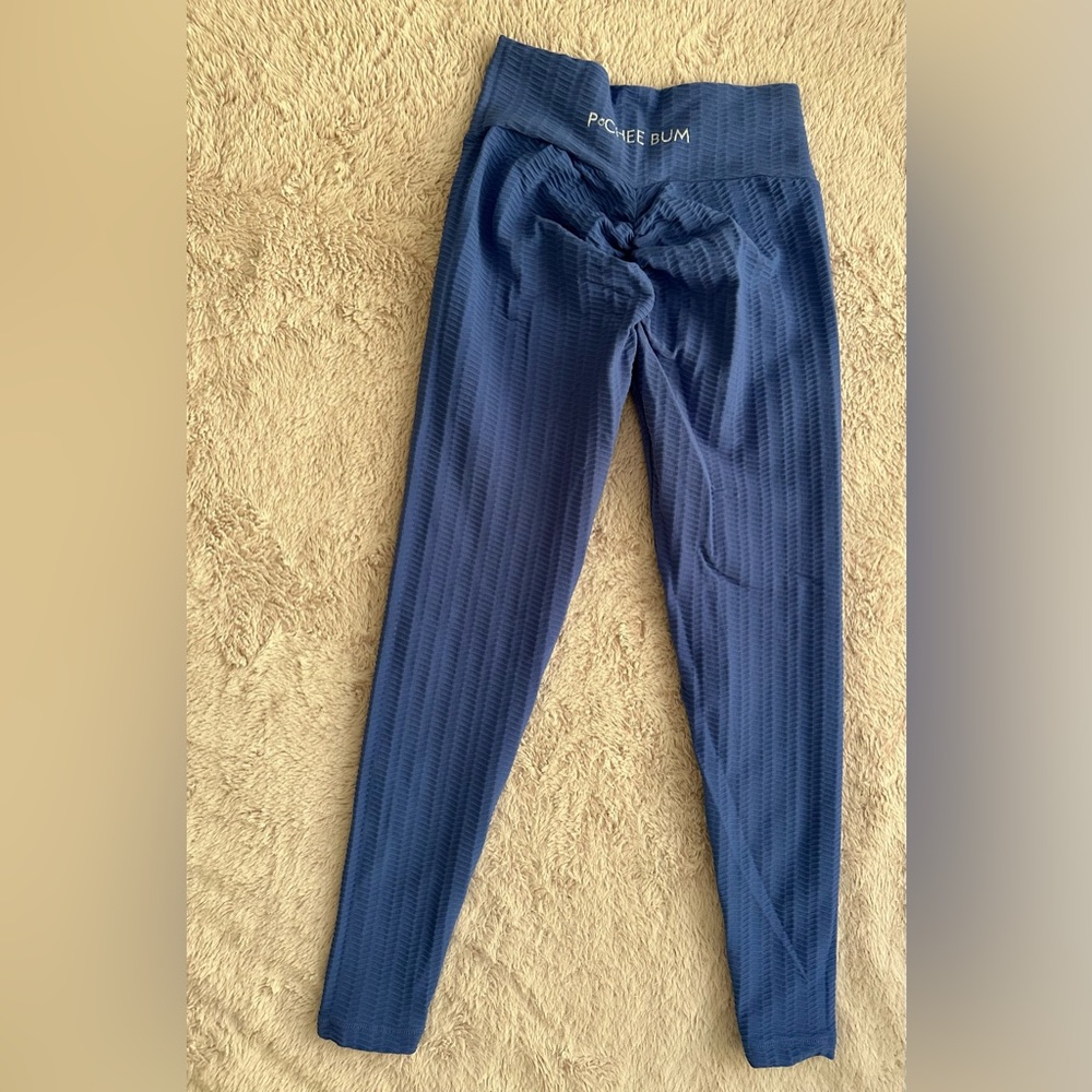 scrunch butt leggings (blue) - pcheebum
